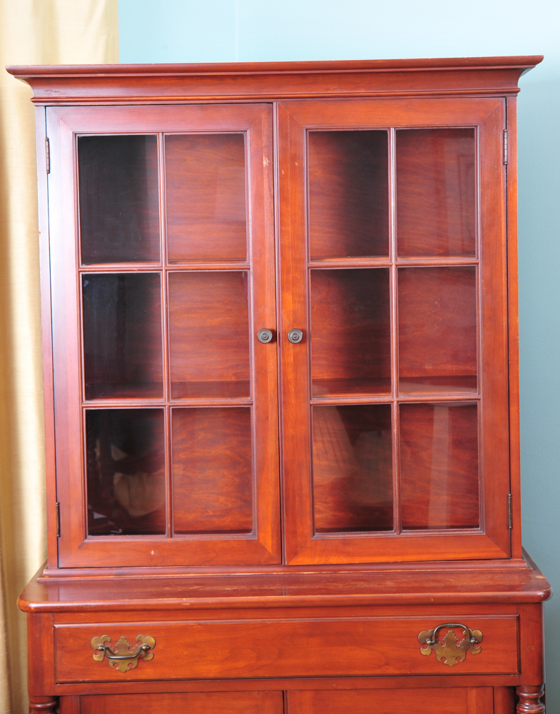 Vintage Willett Cherry China Cabinet
