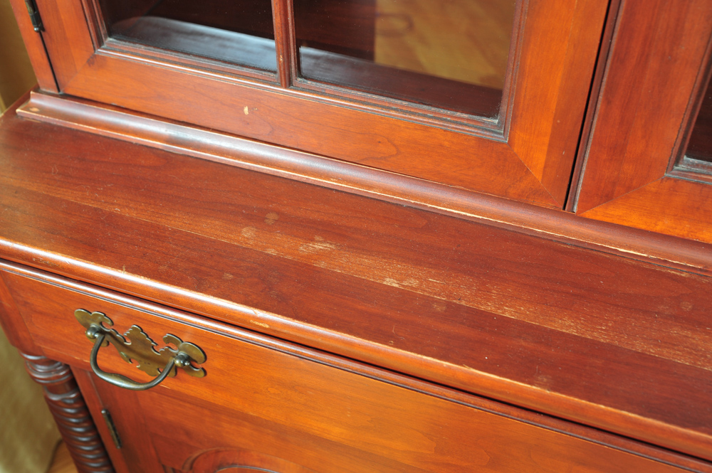 Vintage Willett Cherry China Cabinet