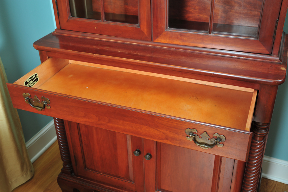 Vintage Willett Cherry China Cabinet