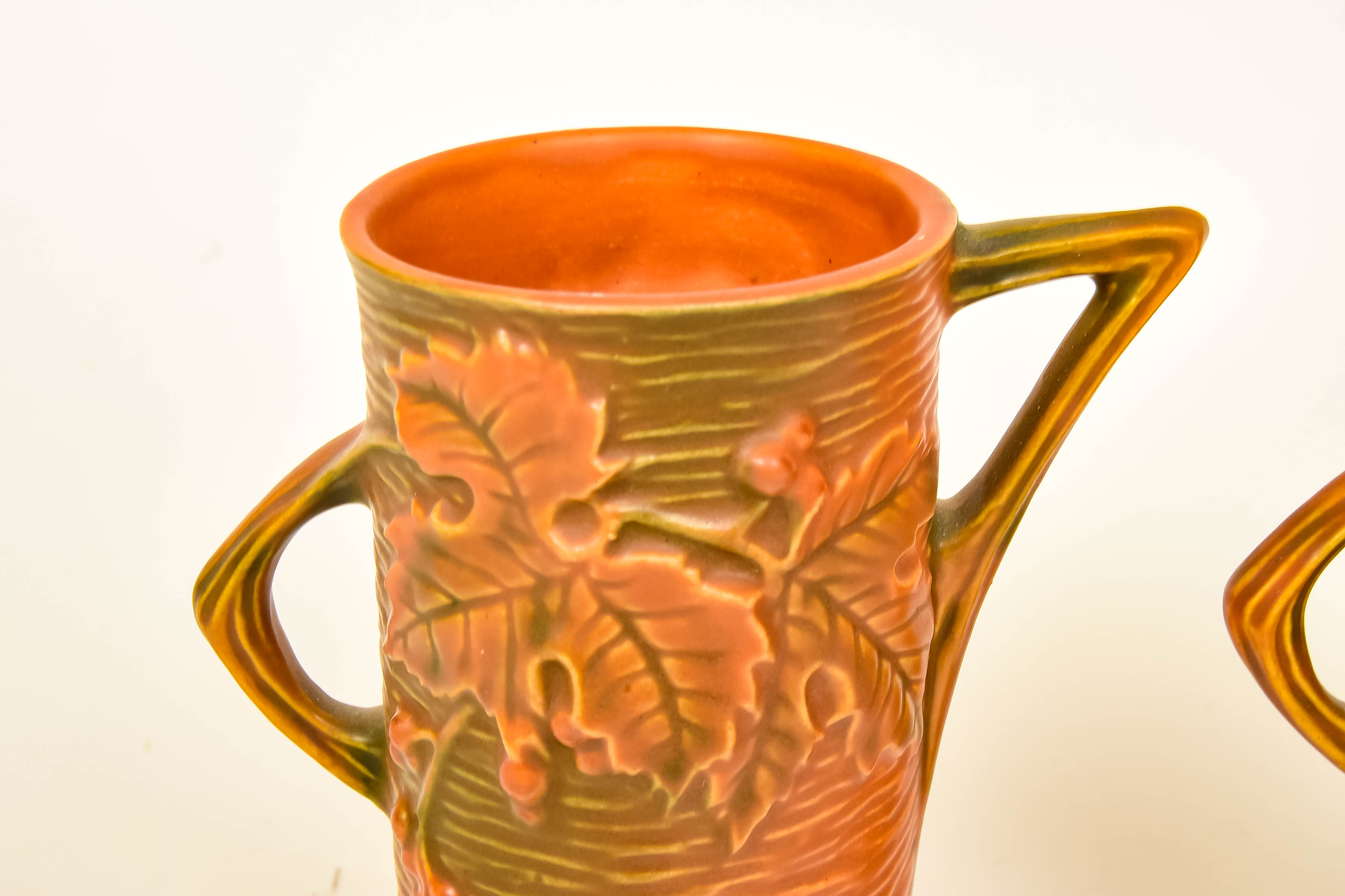 Vintage Roseville Bushberry Vases