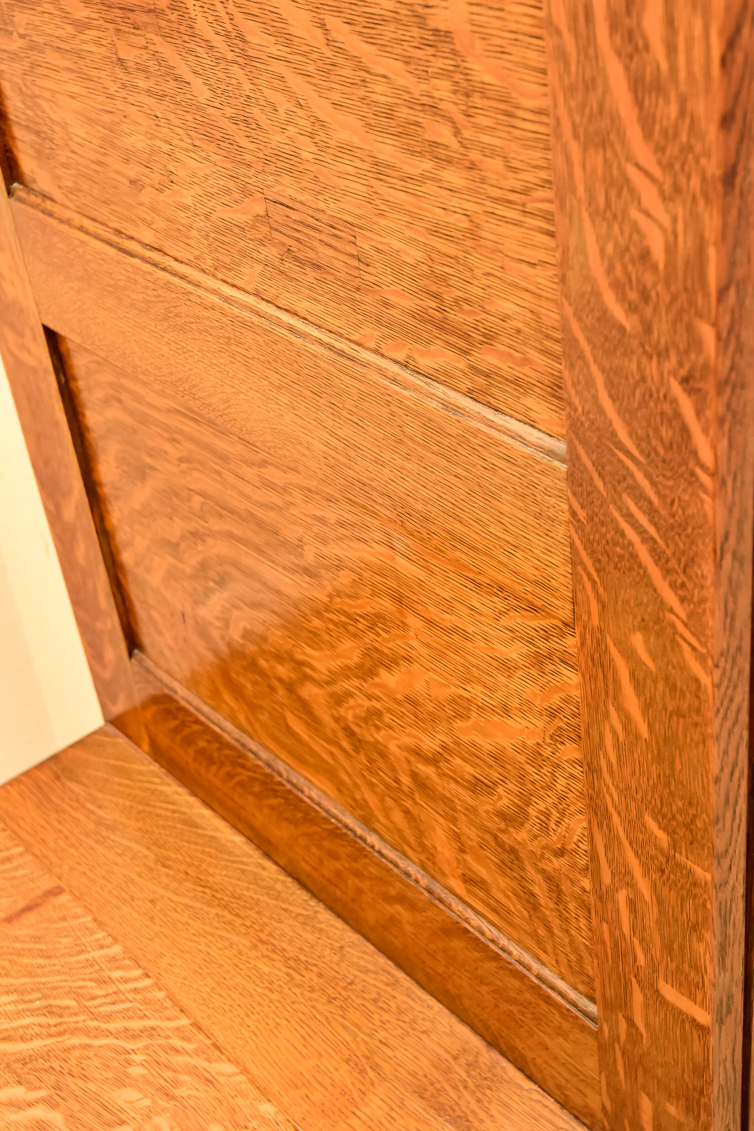 Vintage Tiger Oak Hall Stand