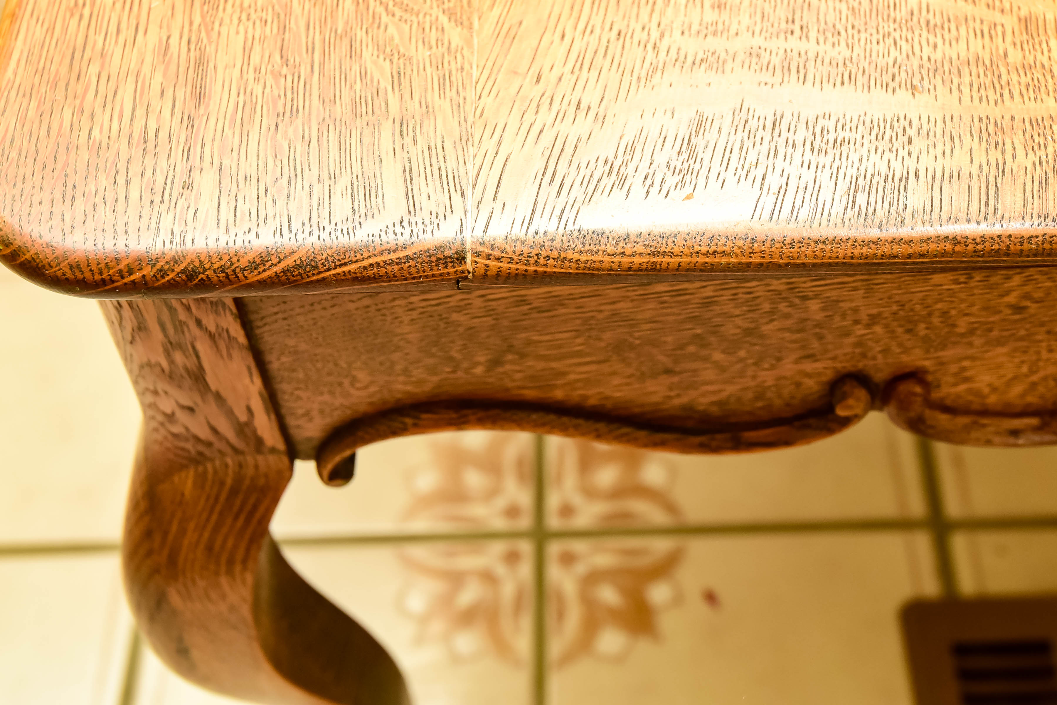 Vintage Tiger Oak Hall Stand