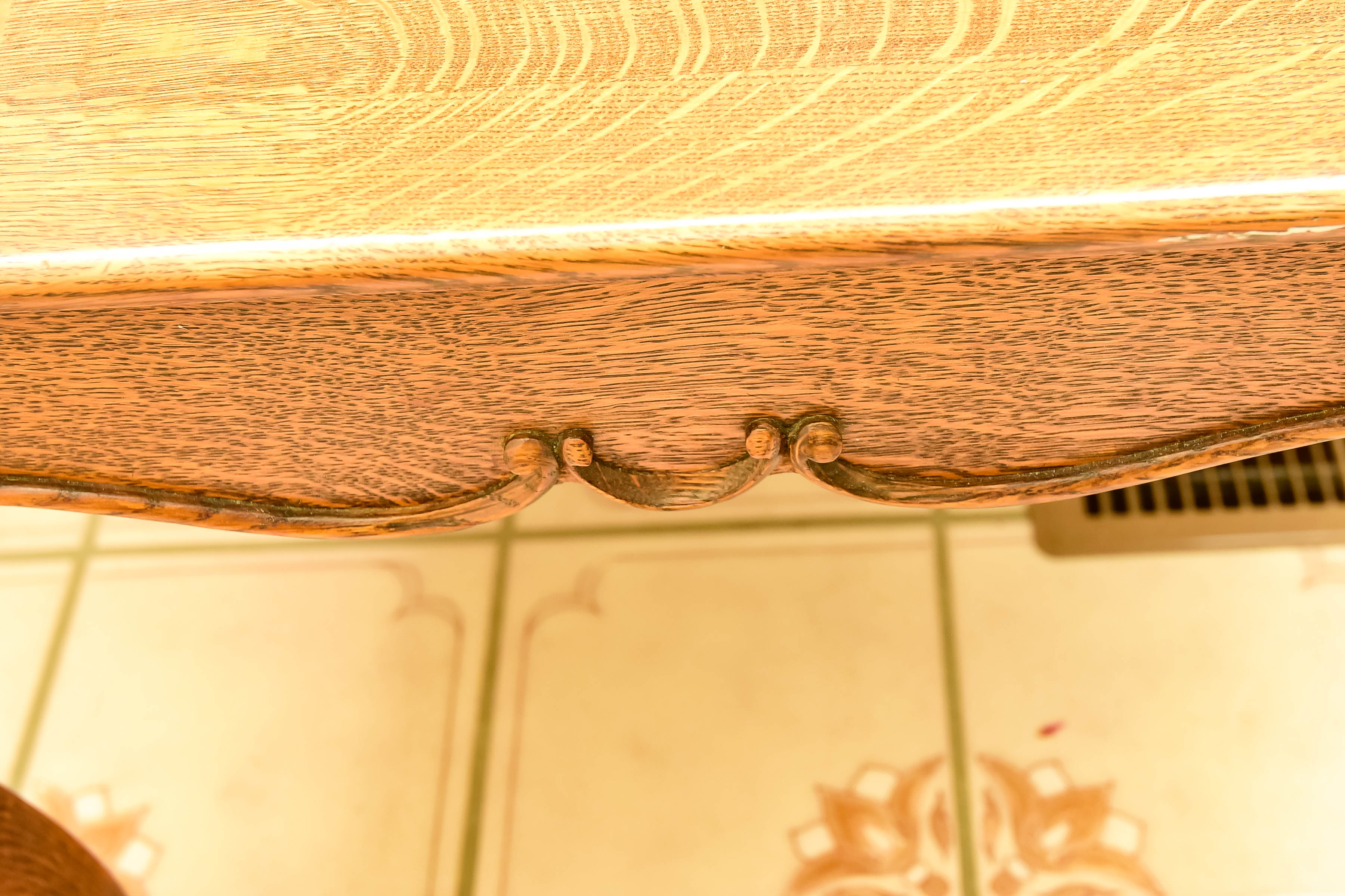 Vintage Tiger Oak Hall Stand