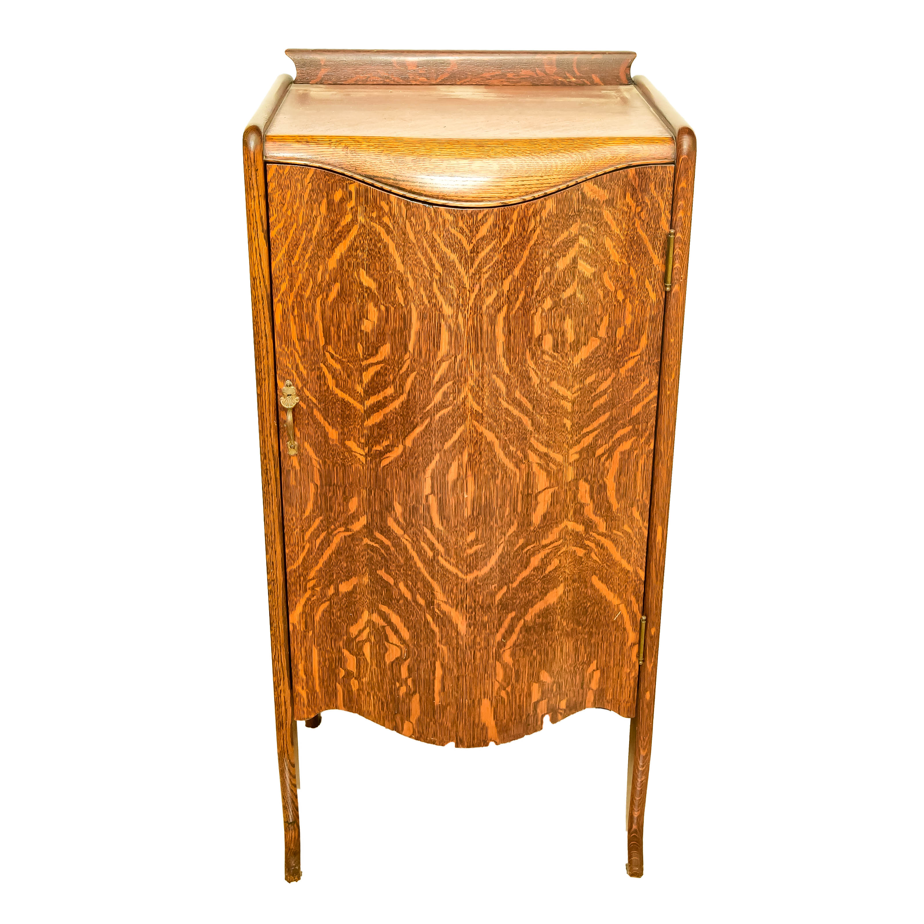 Vintage Oak Music Cabinet