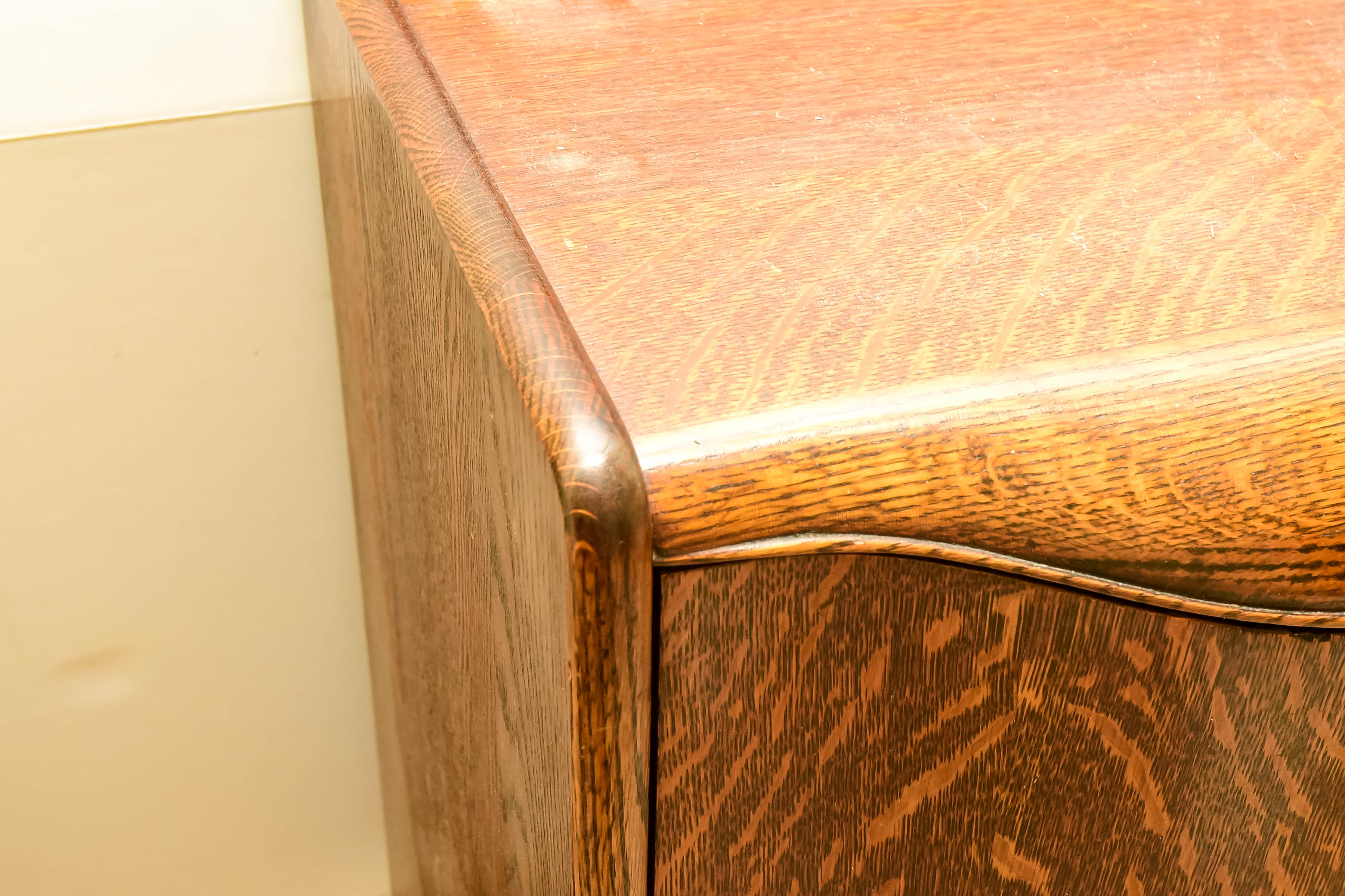 Vintage Oak Music Cabinet