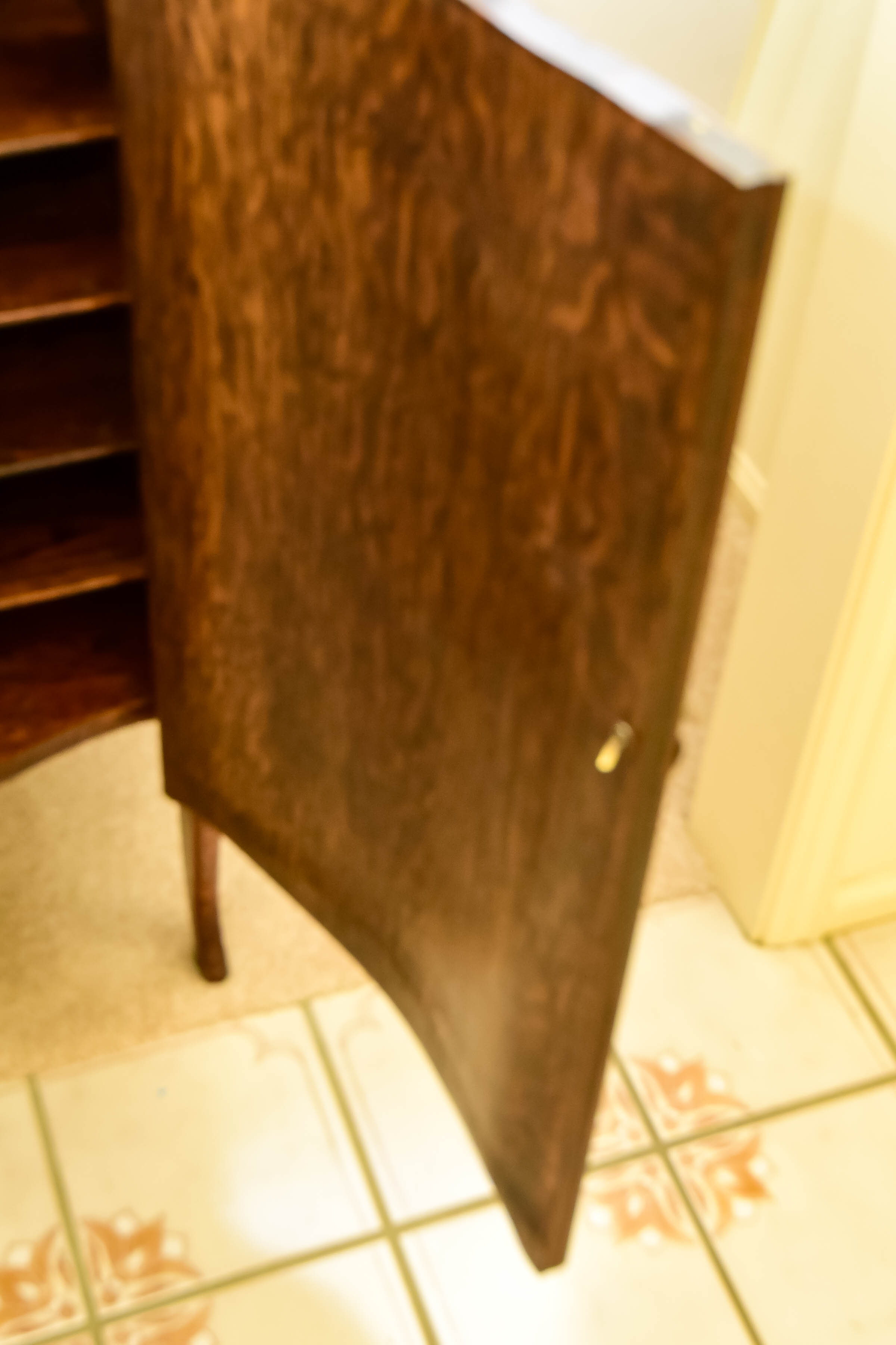 Vintage Oak Music Cabinet