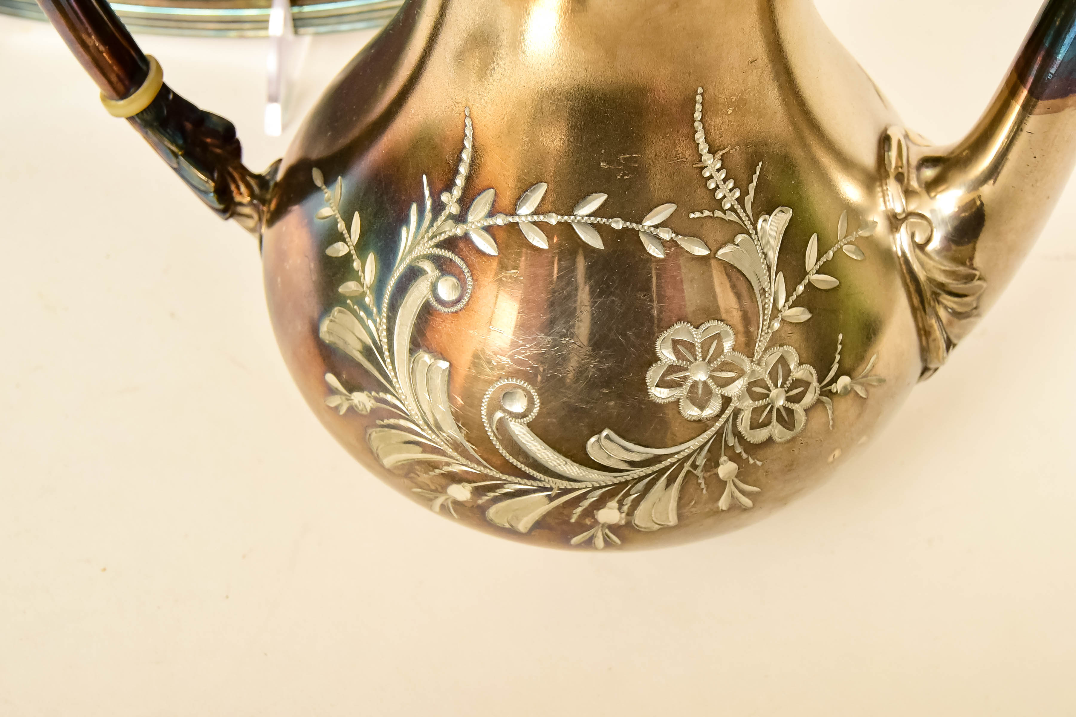 Silver-Plated Teapot and Serving Set