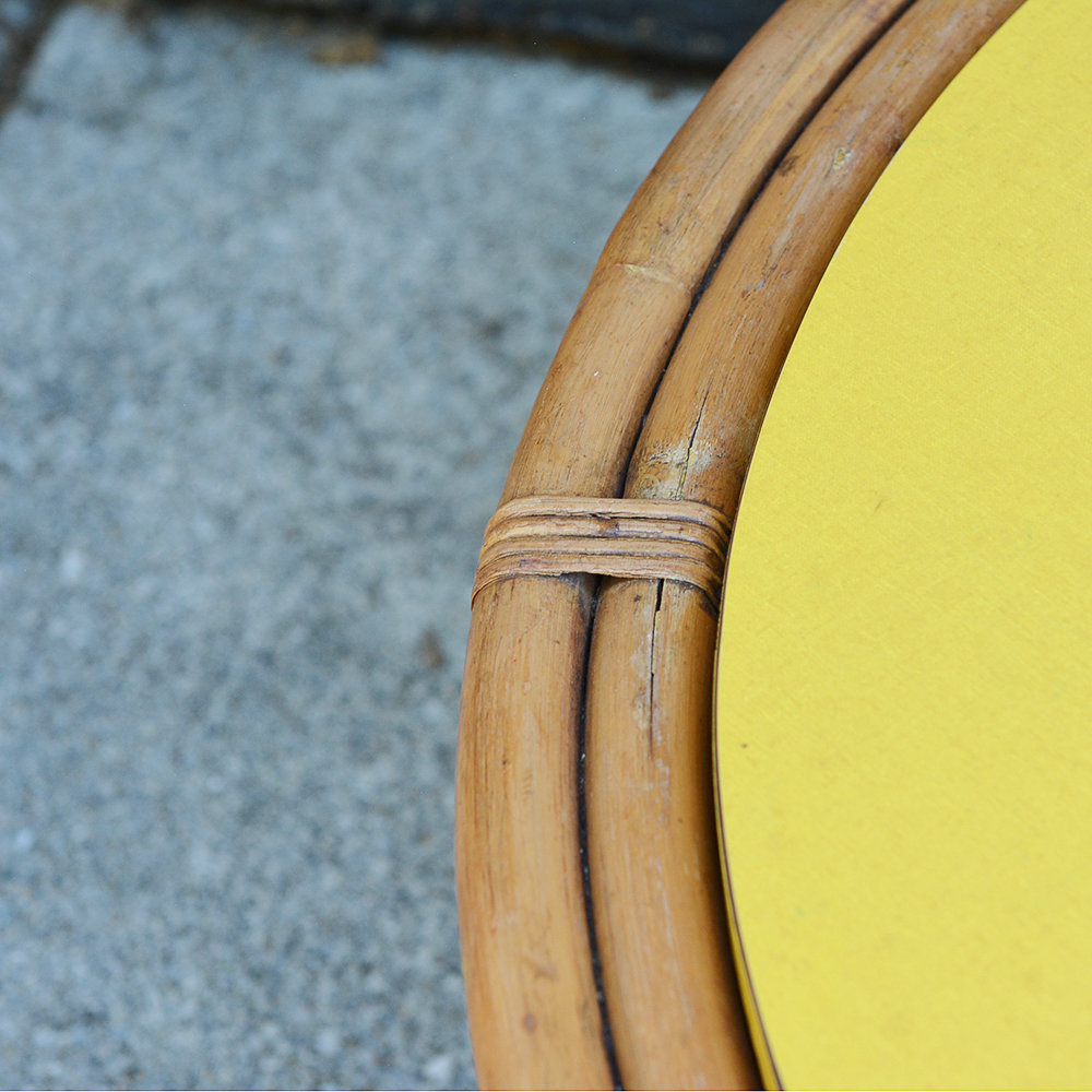 Mid-century Bentwood Rattan Coffee Table