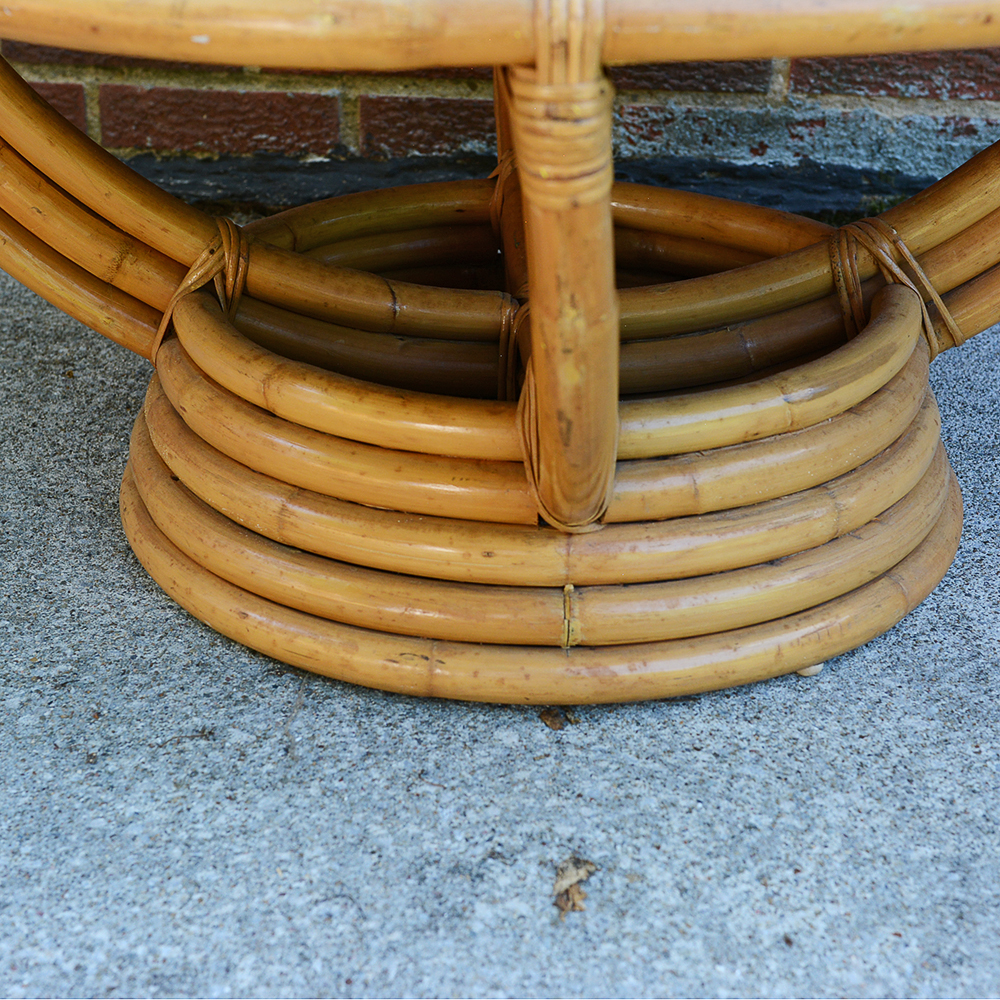 Mid-century Bentwood Rattan Coffee Table