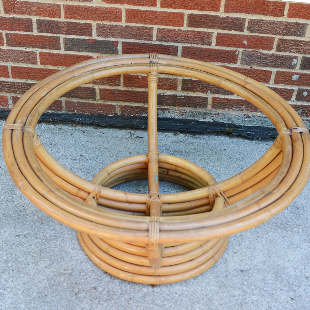 Mid-century Bentwood Rattan Coffee Table