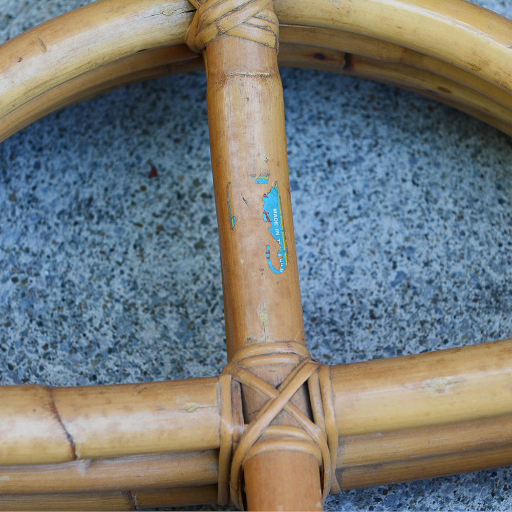 Mid-century Bentwood Rattan Coffee Table