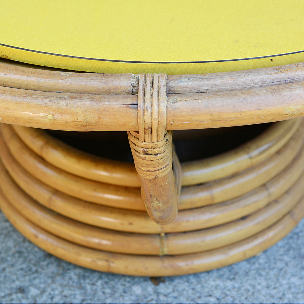 Mid-century Bentwood Rattan Coffee Table