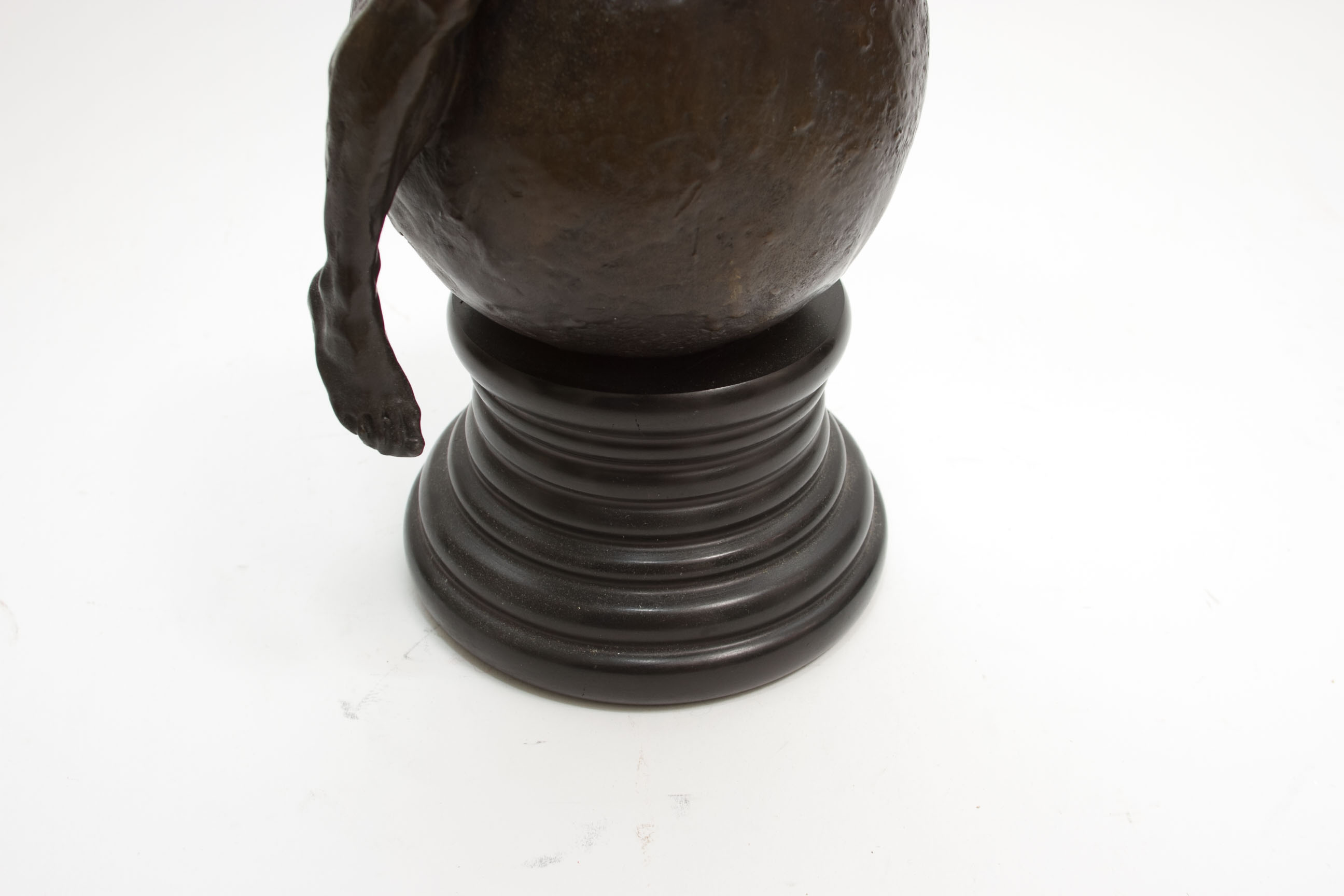 After Fix Masseau "Thinking Man" Bronze Sculpture