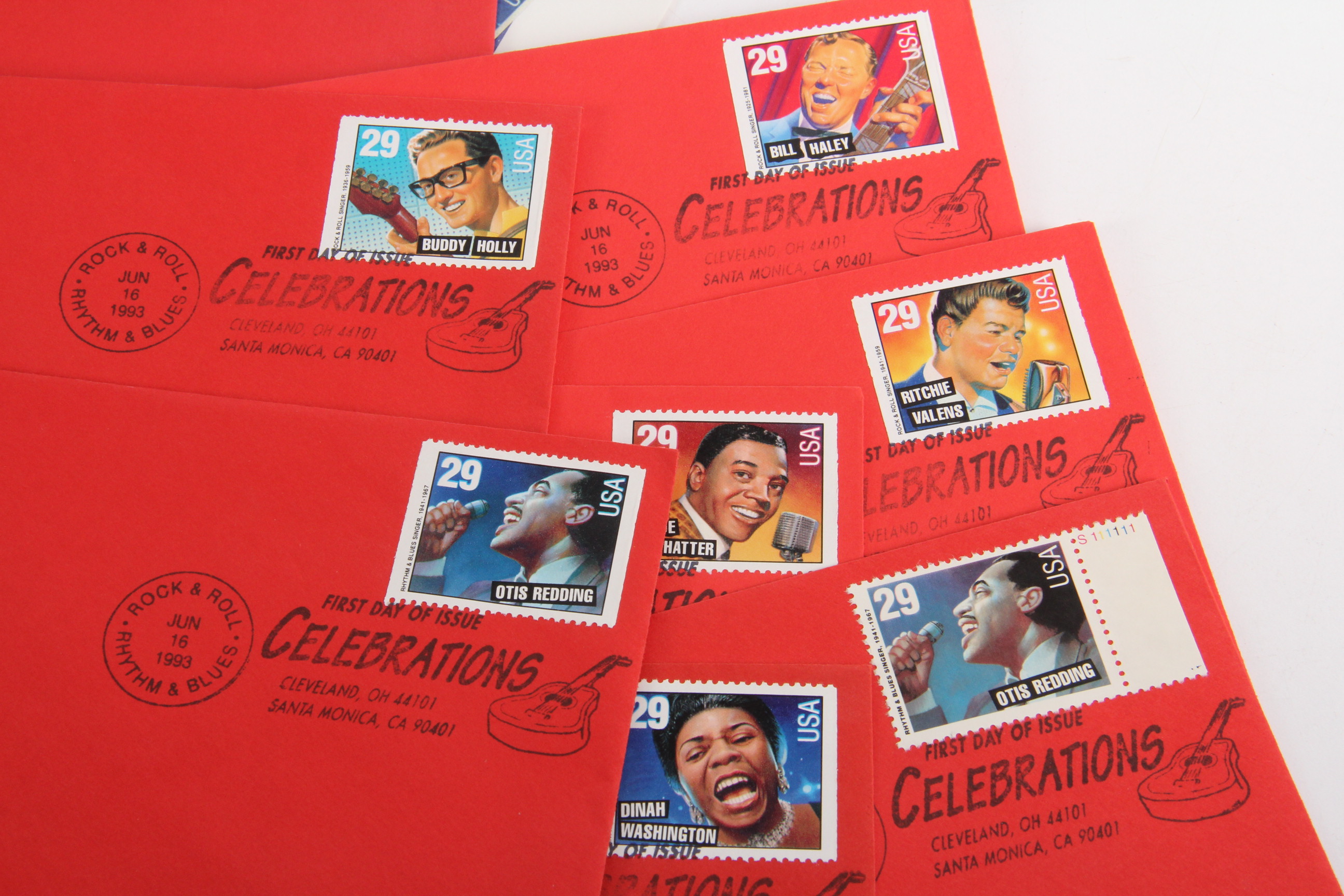 Legends of Rock 'N' Roll Cleveland Issued First Day Stamps and More
