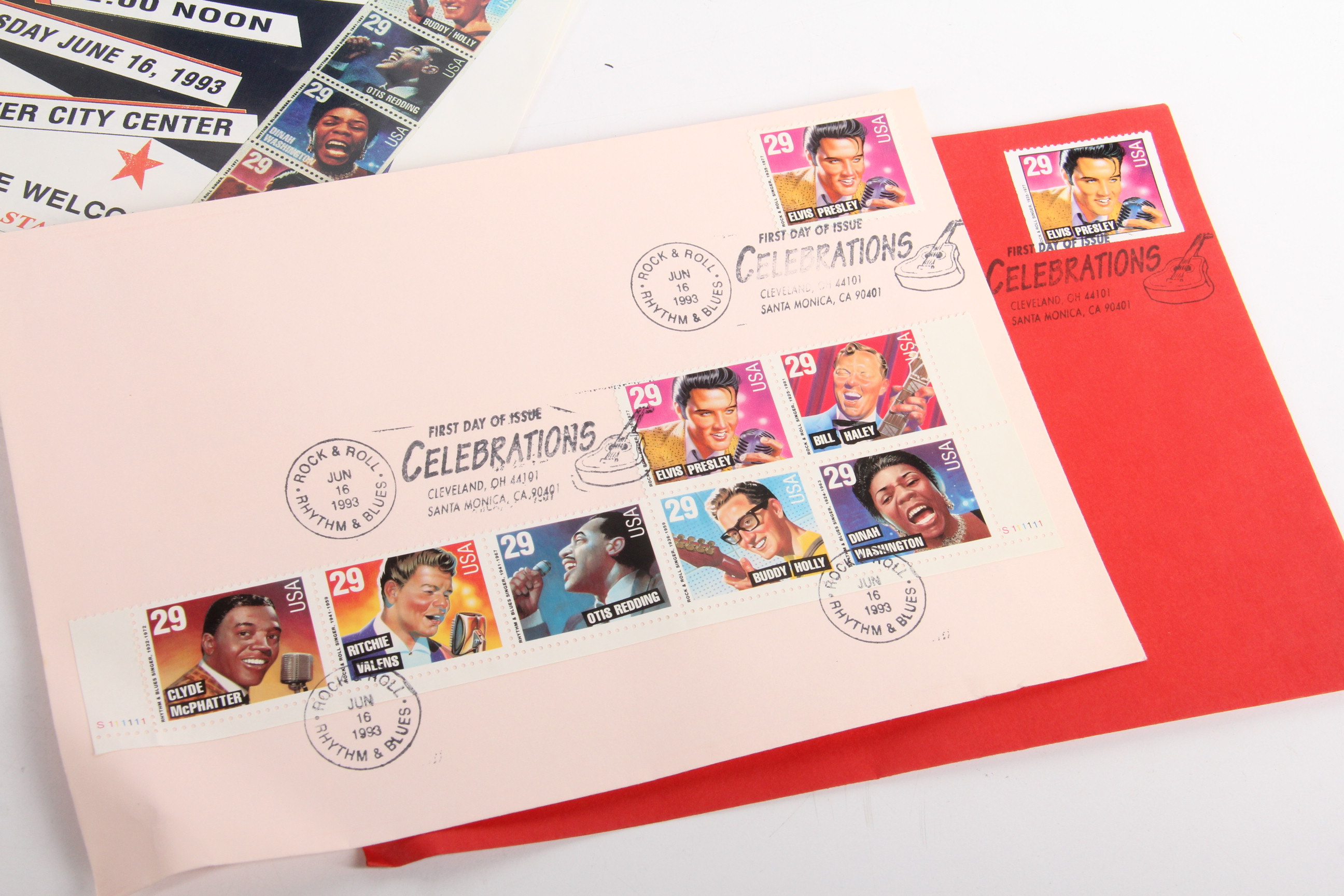 Legends of Rock 'N' Roll Cleveland Issued First Day Stamps and More