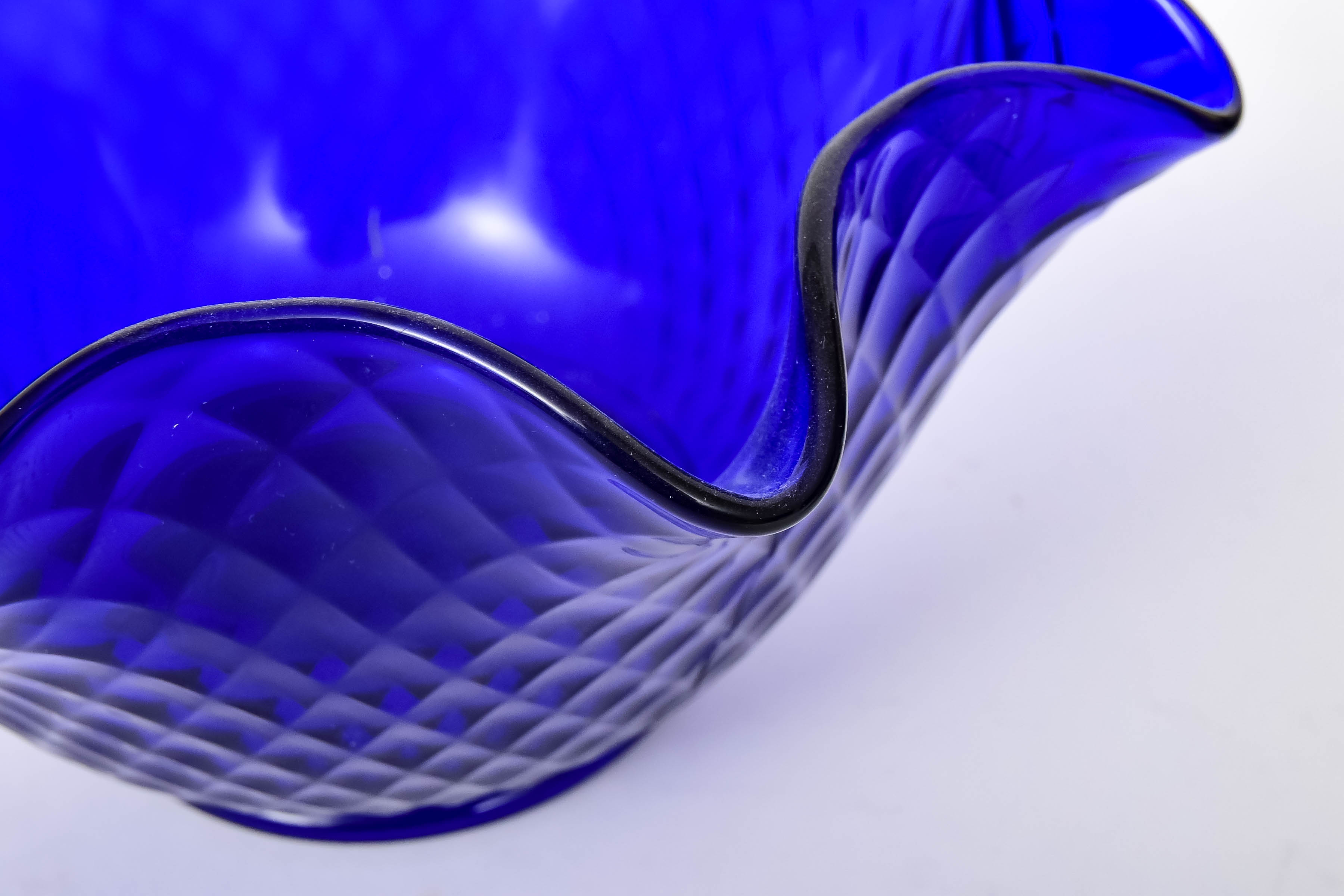 Cobalt Blue and Red Pressed Glass Collection