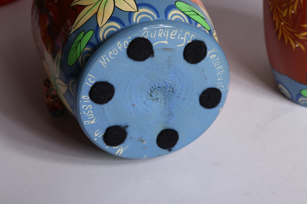 Five Sets of Russian Matryoshka Dolls