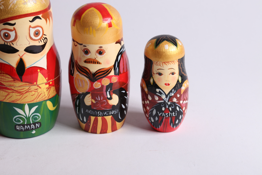 Five Sets of Russian Matryoshka Dolls