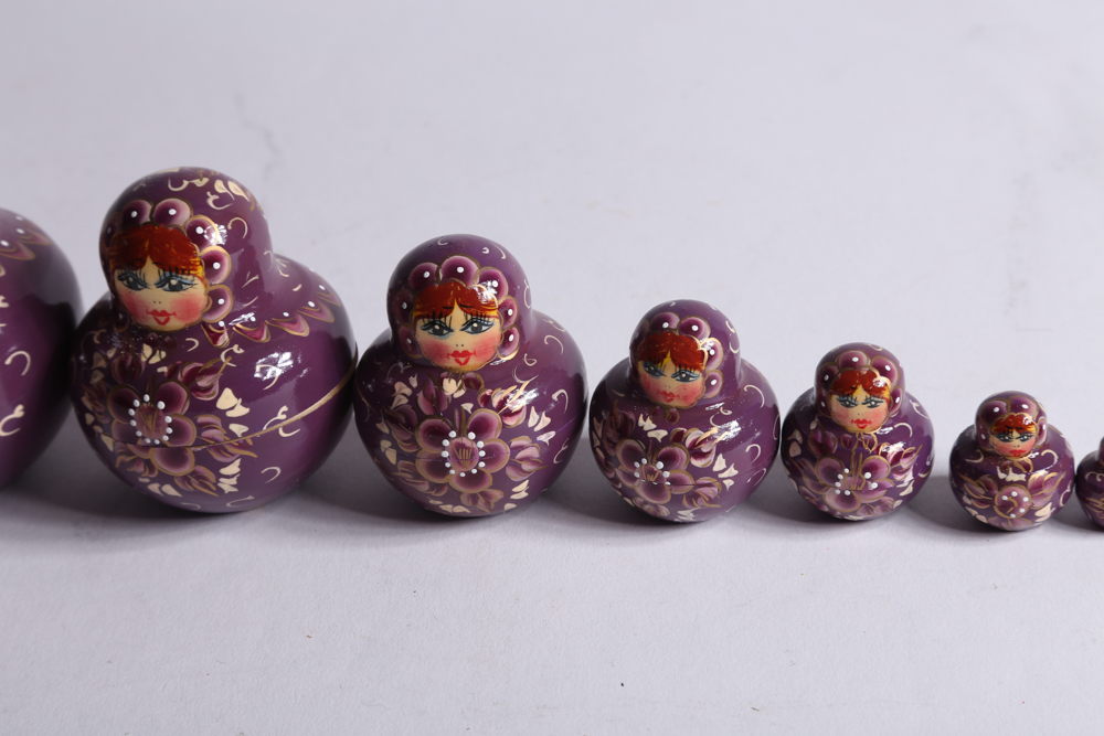 Five Sets of Russian Matryoshka Dolls
