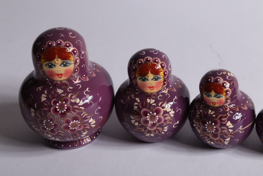 Five Sets of Russian Matryoshka Dolls