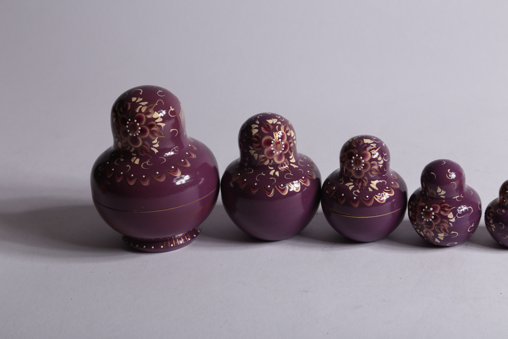 Five Sets of Russian Matryoshka Dolls