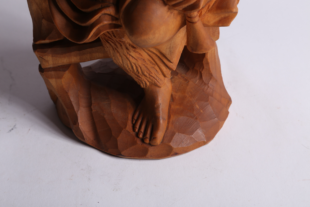 Carved Wood Musician Figurines