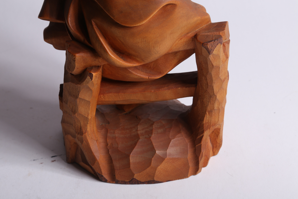 Carved Wood Musician Figurines