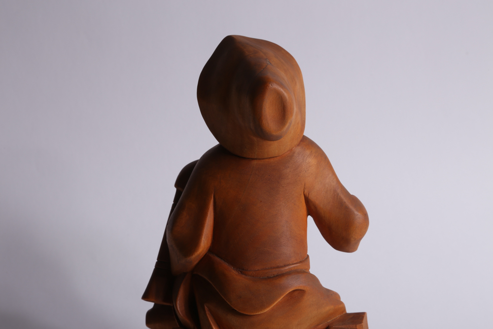 Carved Wood Musician Figurines