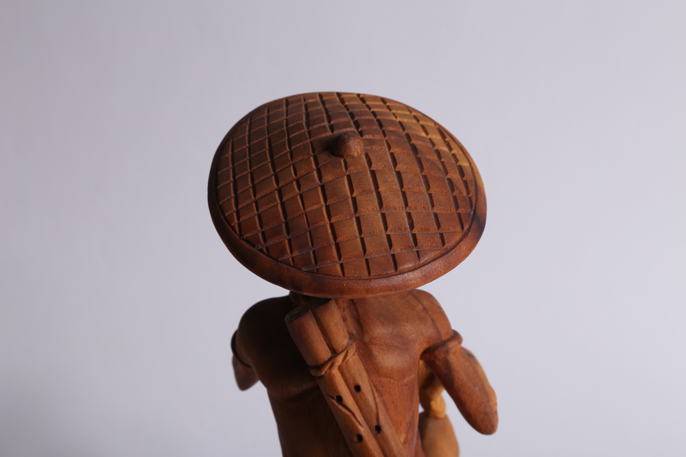 Carved Wood Musician Figurines