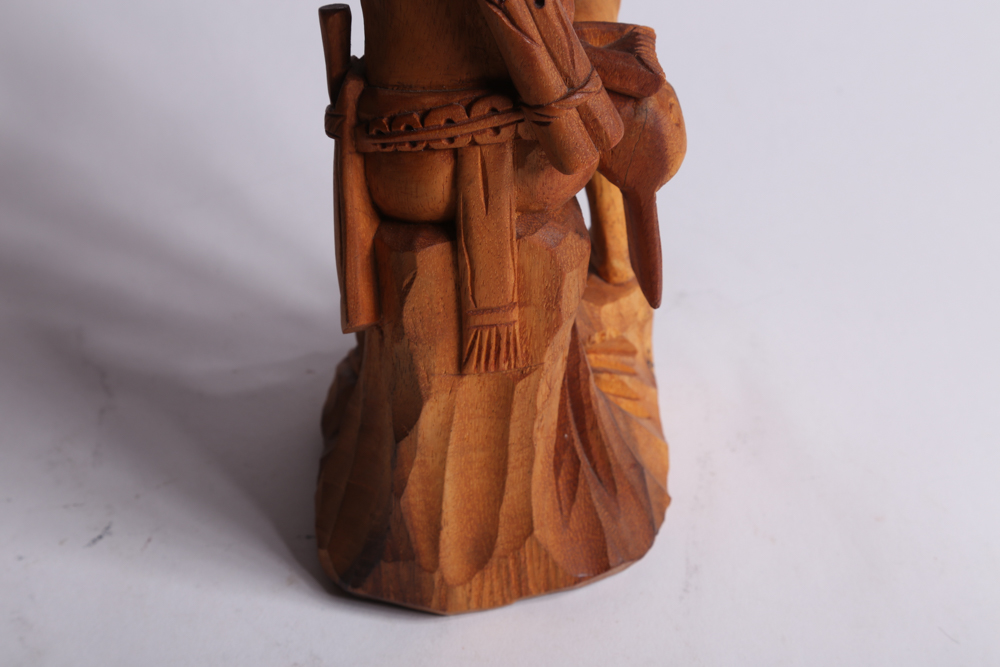 Carved Wood Musician Figurines