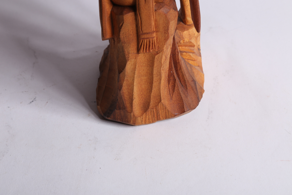 Carved Wood Musician Figurines