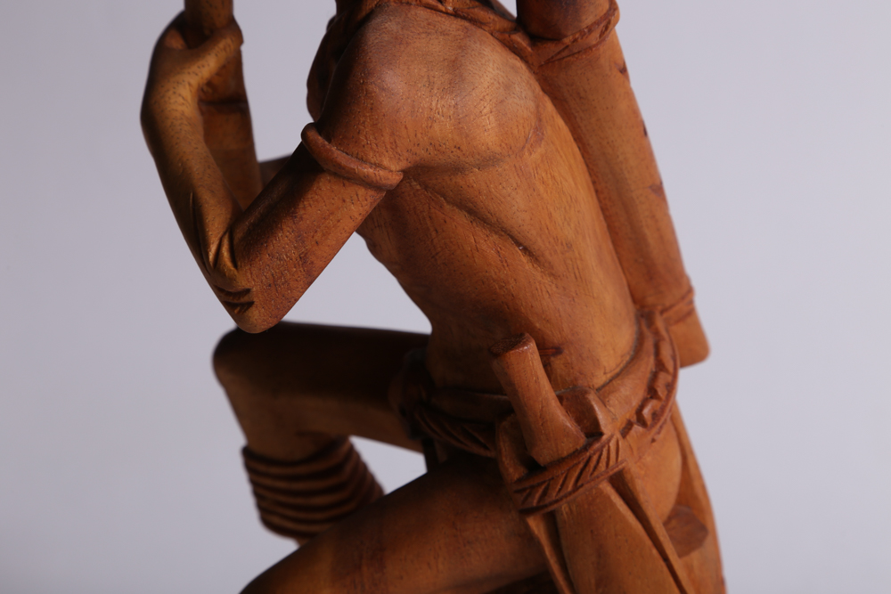 Carved Wood Musician Figurines