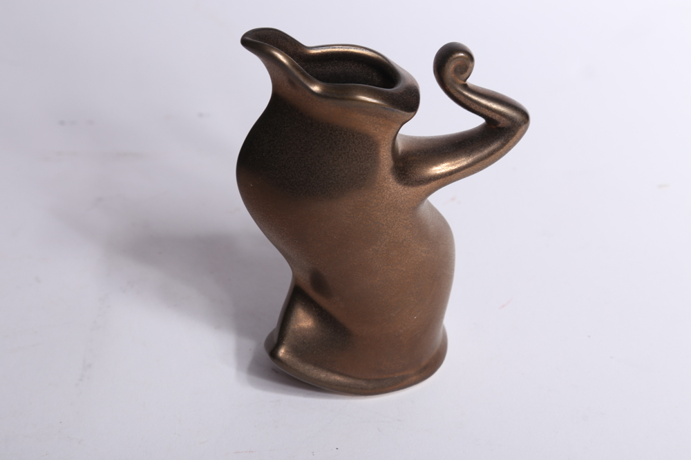 Michael Lambert Dancing Teapot Set with Bronze Glaze