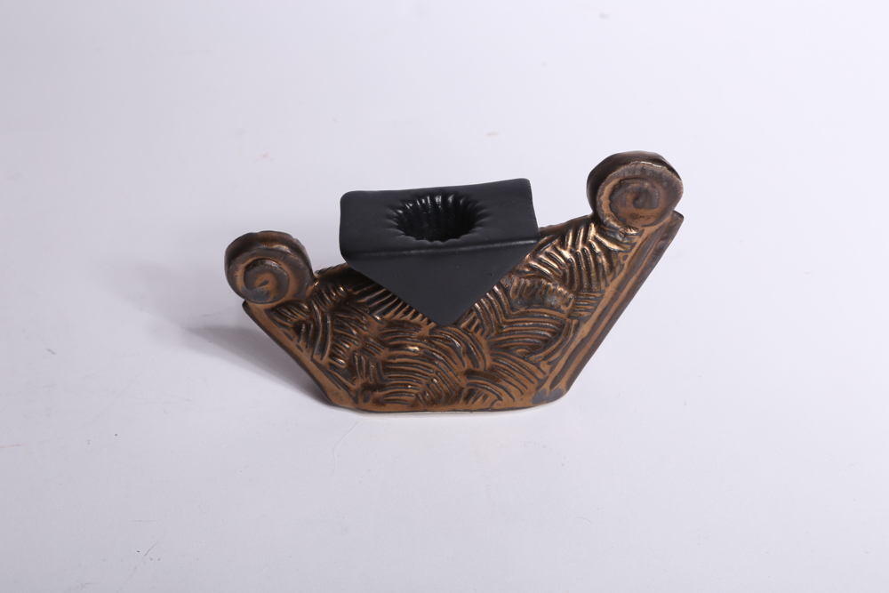 Michael Lambert Dancing Teapot Set with Bronze Glaze