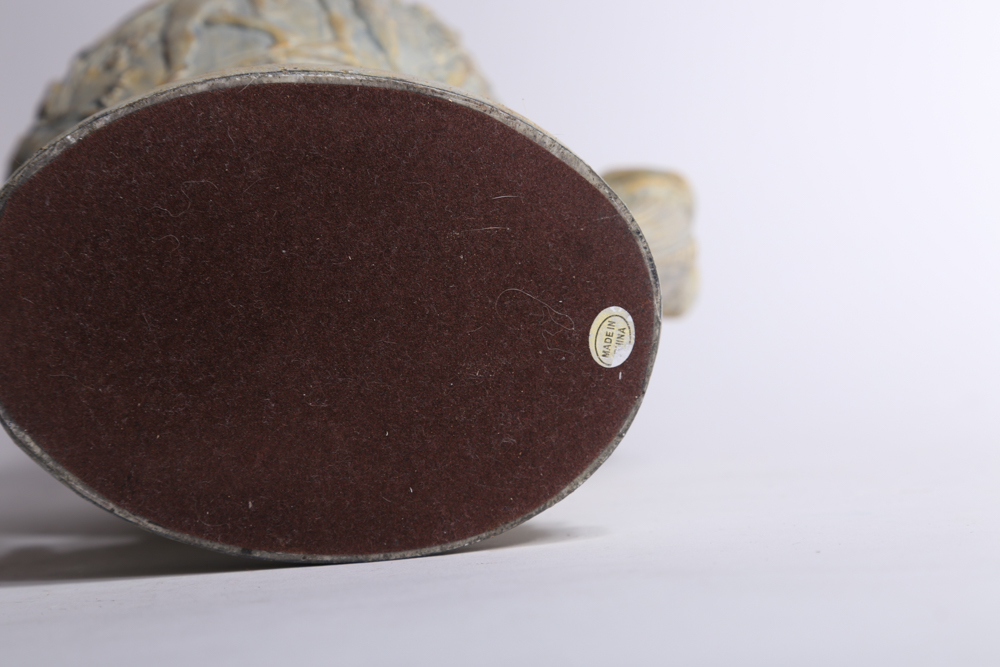 Roman Themed Vase With Figural Handles