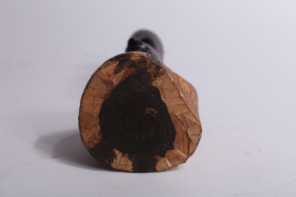 Pair of African Style Carved Wood Busts