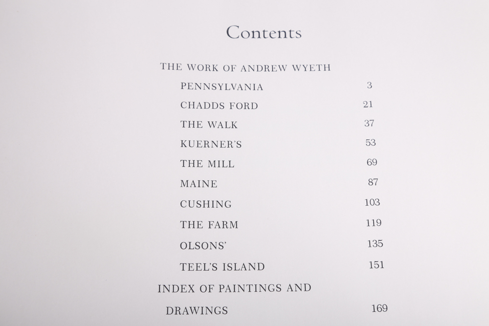 "Andrew Wyeth" Book First Printing