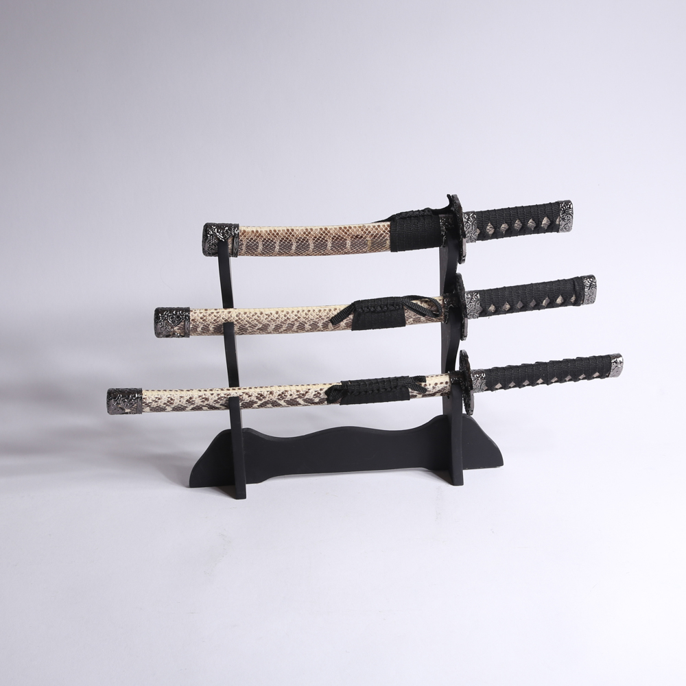 Table-Sized Japanese Sword Set with Stand