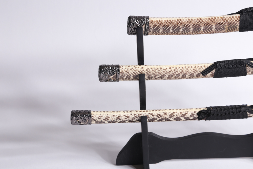 Table-Sized Japanese Sword Set with Stand