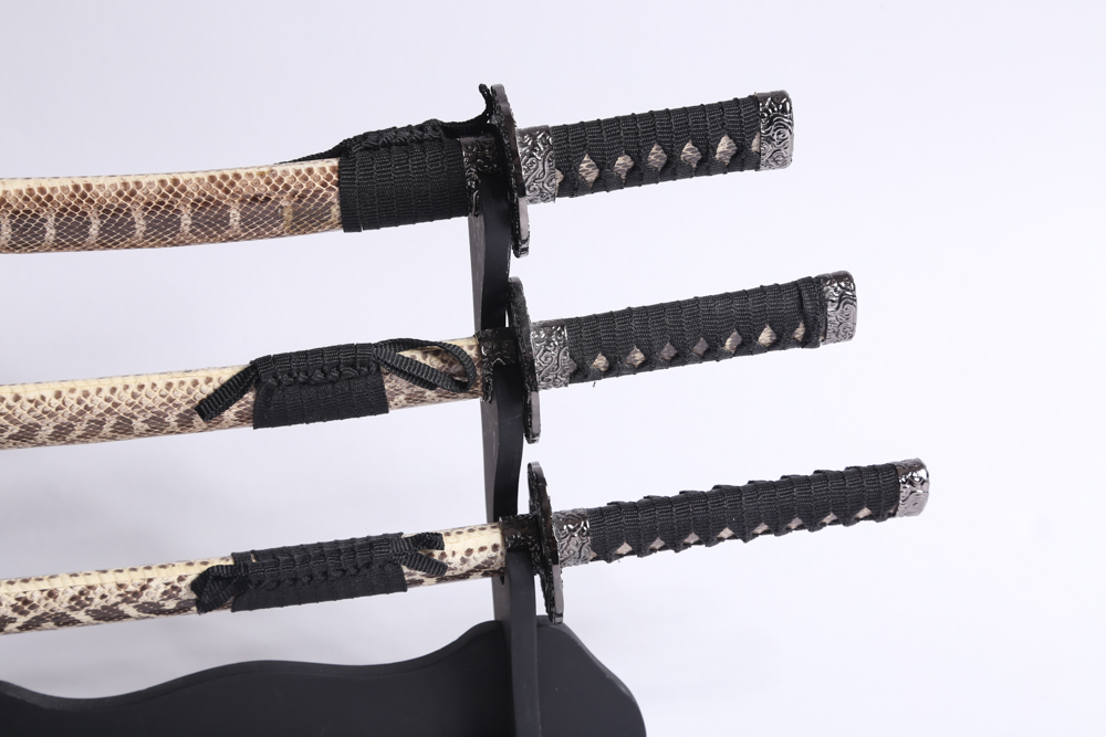 Table-Sized Japanese Sword Set with Stand