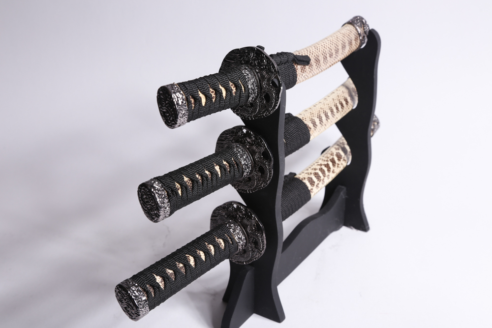 Table-Sized Japanese Sword Set with Stand