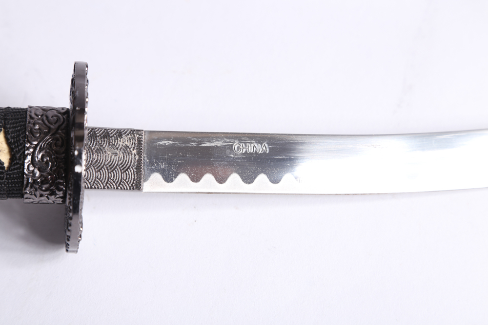 Table-Sized Japanese Sword Set with Stand