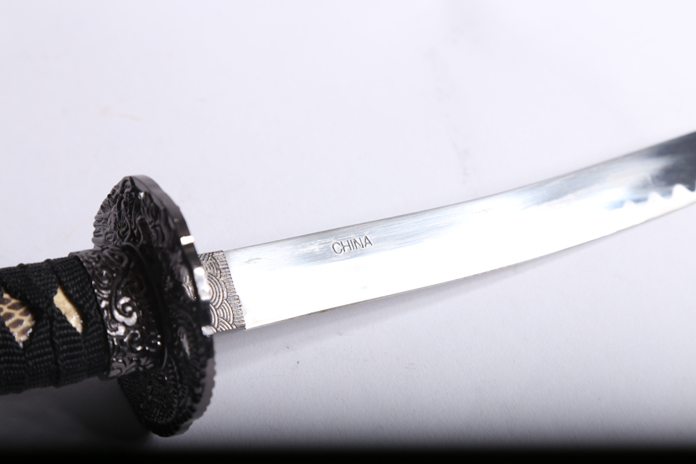 Table-Sized Japanese Sword Set with Stand