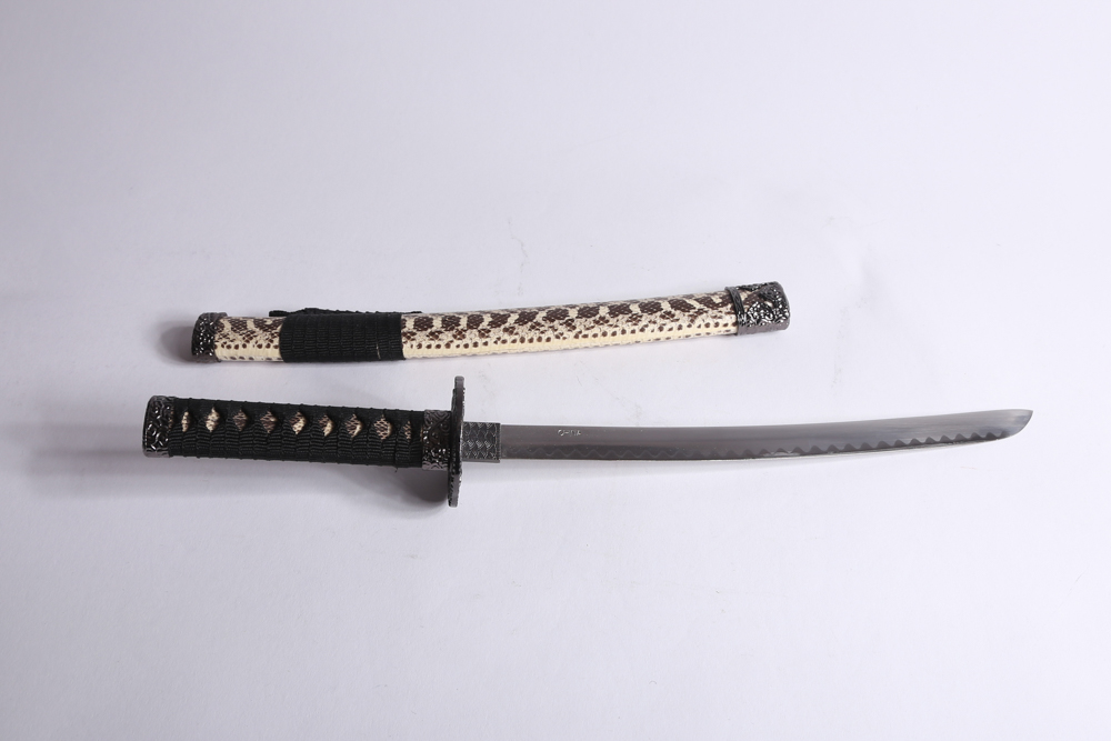 Table-Sized Japanese Sword Set with Stand