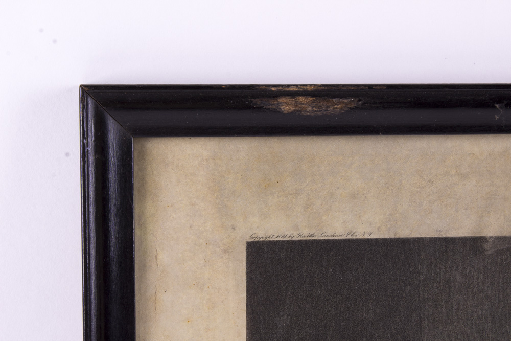 Loen Moran and Charles Schlecht Signed  Etching Portrait of Gentleman