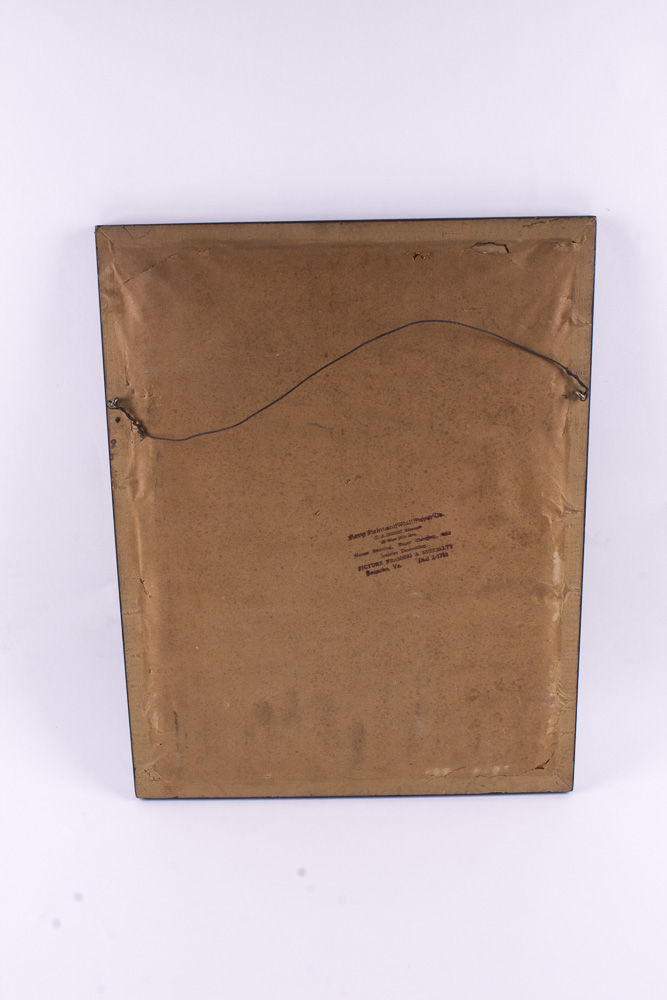 Loen Moran and Charles Schlecht Signed  Etching Portrait of Gentleman