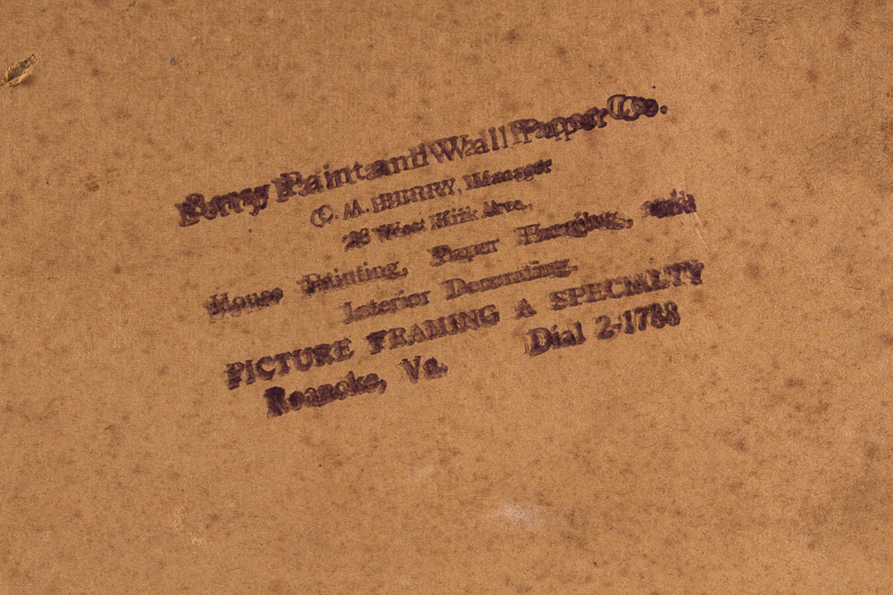 Loen Moran and Charles Schlecht Signed  Etching Portrait of Gentleman