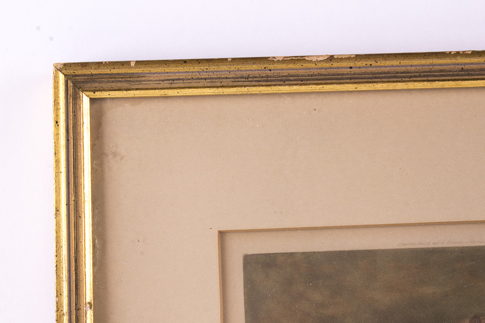 Signed Portrait Etching