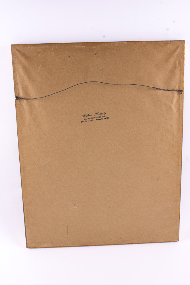 Signed Portrait Etching