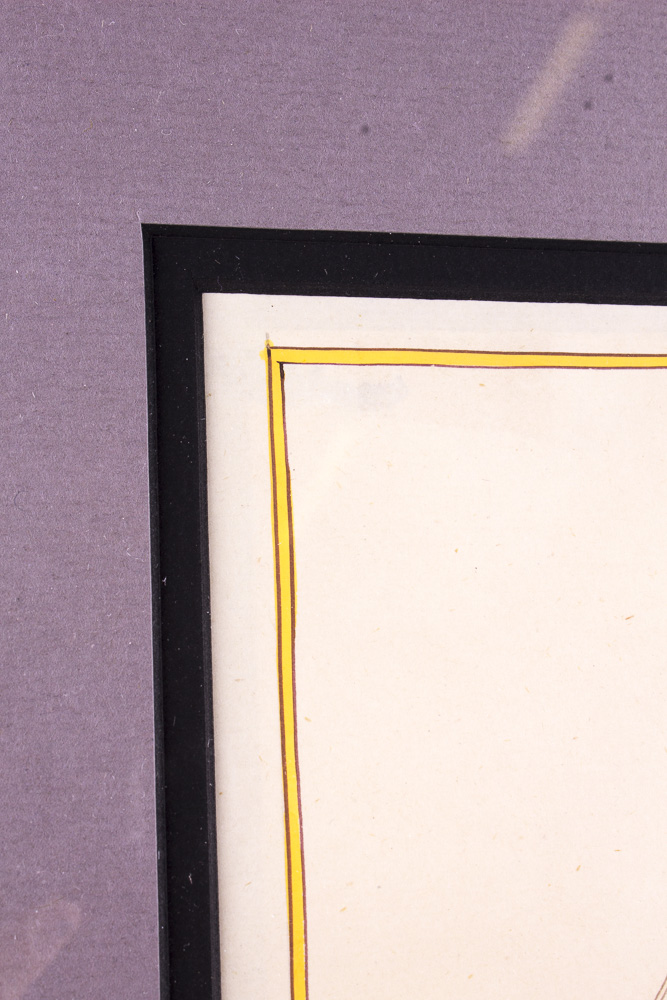 Pair of Acrylic on Paper Middle Eastern Men Framed Art